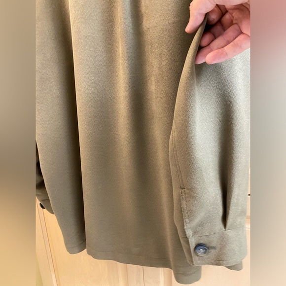 Vintage 90s MacMor Chore Coat Jacket Mens XL Made in Canada Olive - Picture 6 of 10